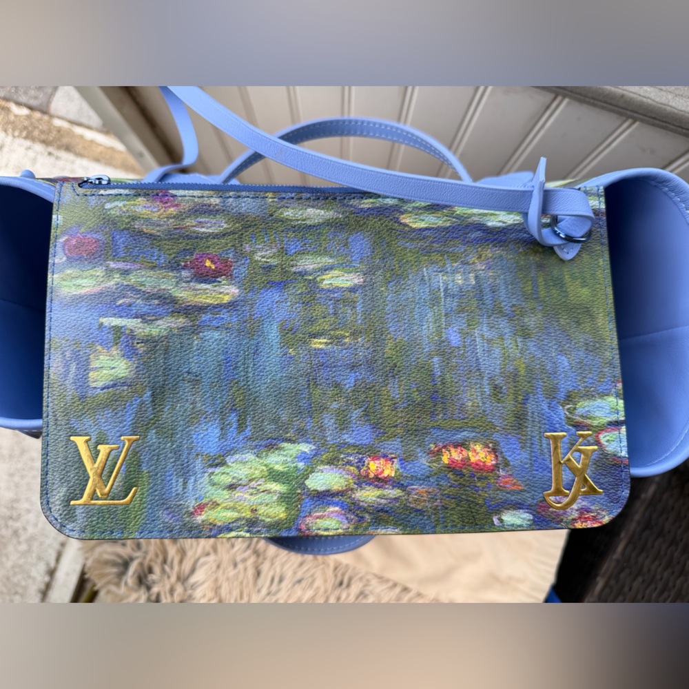 Louis Vuitton Jeff Koons Masters Collection Monet Neverfull with Pouch and Charm - Picture 3 of 13